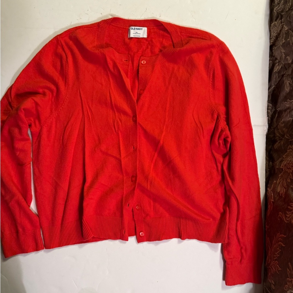 Old Navy Vivid orange Knit Sweater